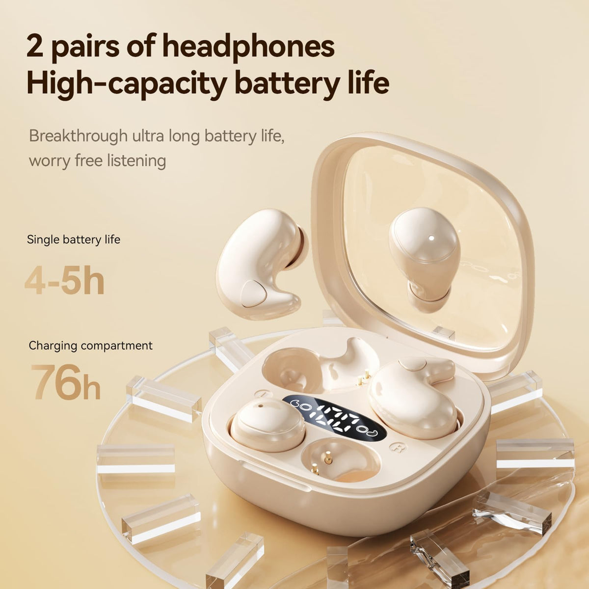 QJF wireless Bluetooth universal-fit connects easily to devices.