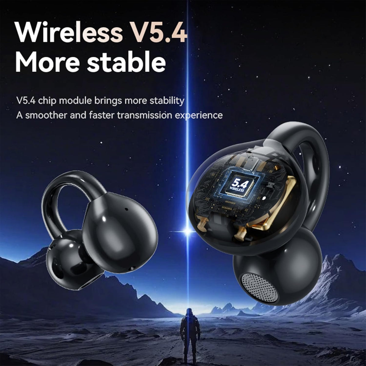 QJF ENC mic offers crystal-clear calls in windy or busy environments.