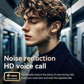 QJF glasses-friendly design reduces ear fatigue during longer listening.