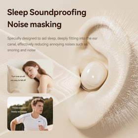 QJF invisible-earbuds ultra-thin fit sit discreetly for sleep and work.