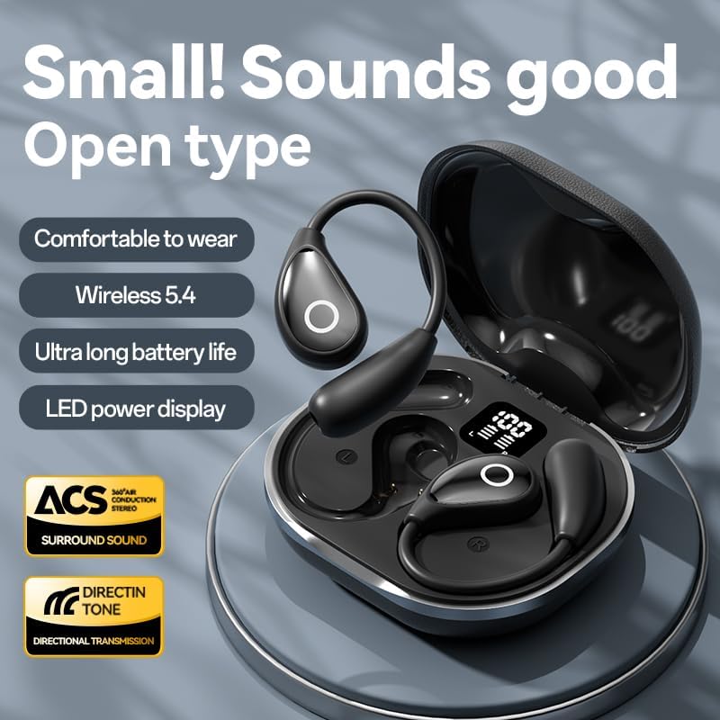 QJF earbuds removed from the case auto-pair for instant connection.