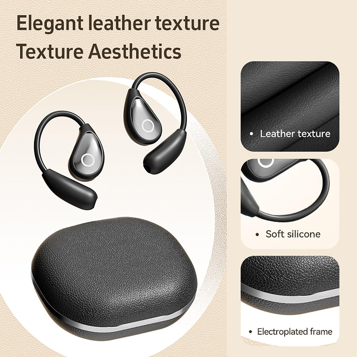 QJF open-ear design keeps you aware of surroundings while listening.