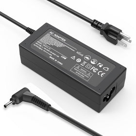 QKIIP 19V 65W charger front view for reliable daily powering