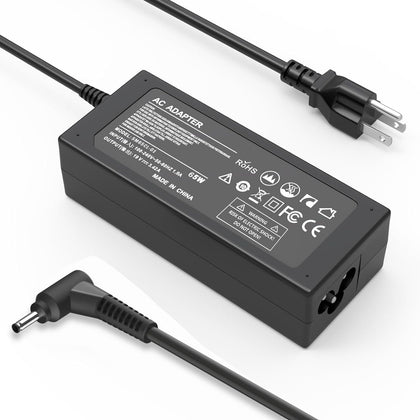 QKIIP 19V 65W charger front view for reliable daily powering