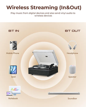 Qlearsoul ONE-S four-speaker array delivers rich sound with deep bass.