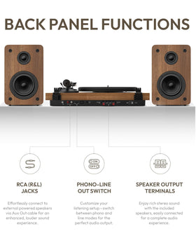 Qlearsoul SoulBox S1 DC motor and belt drive ensuring steady playback