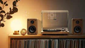 Qlearsoul SoulBox S1 stereo speakers filling a room with balanced sound