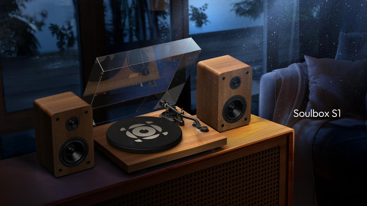 Qlearsoul SoulBox S1 walnut aesthetic blending with modern décor