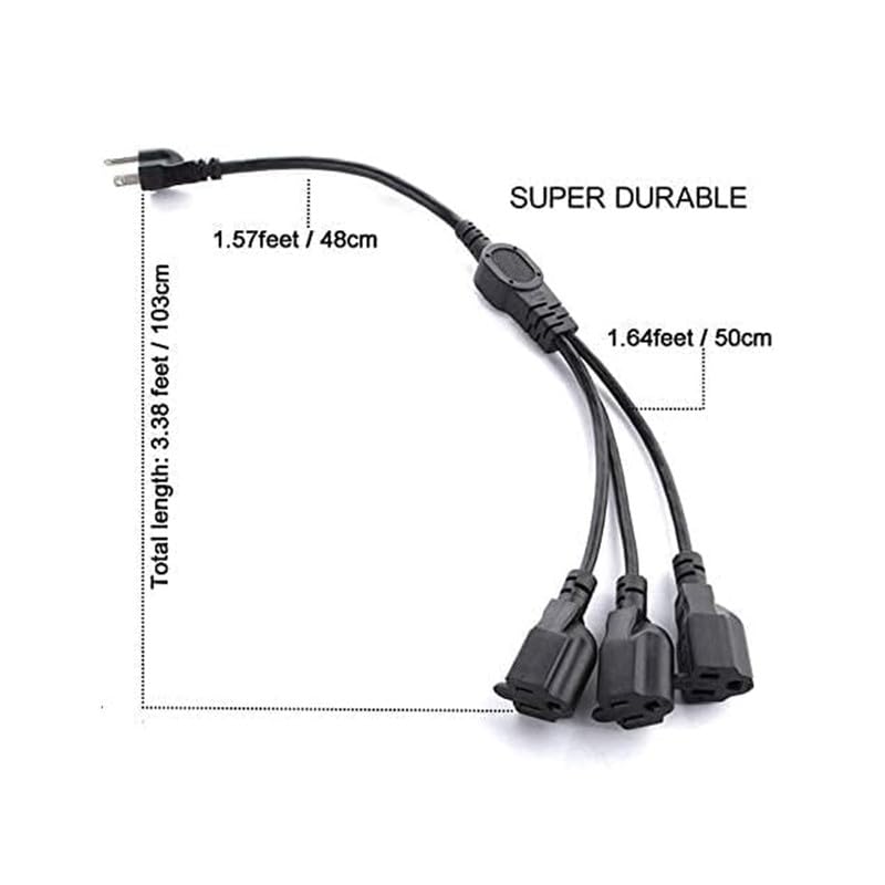 Qlfecle heavy-duty 16 AWG cable ready for daily office power needs.