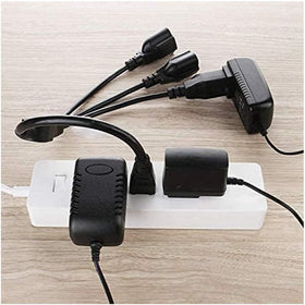 Qlfecle splitter frees surge strips and UPS outlets for essential gear.
