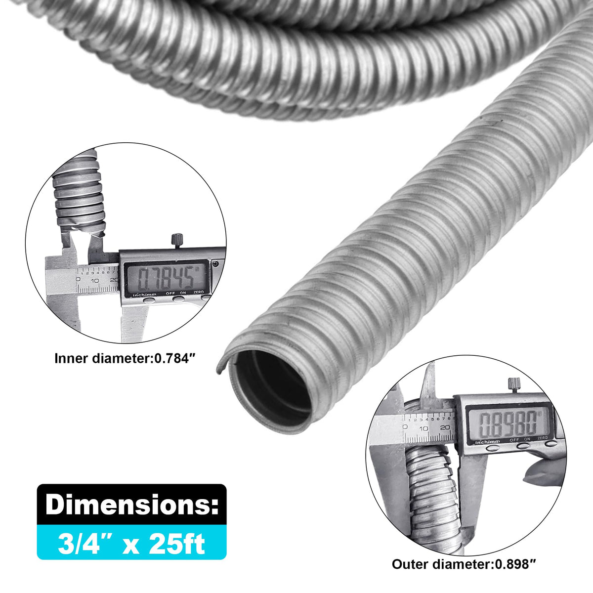 Qlvily conduit bend demonstrates easy flexibility for routing cables around corners.