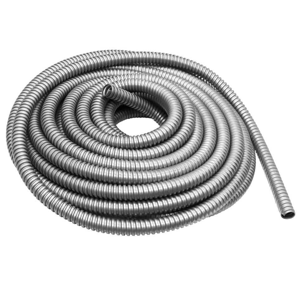 Qlvily halfinch 50ft conduit coil provides flexible protection for indoor wiring.