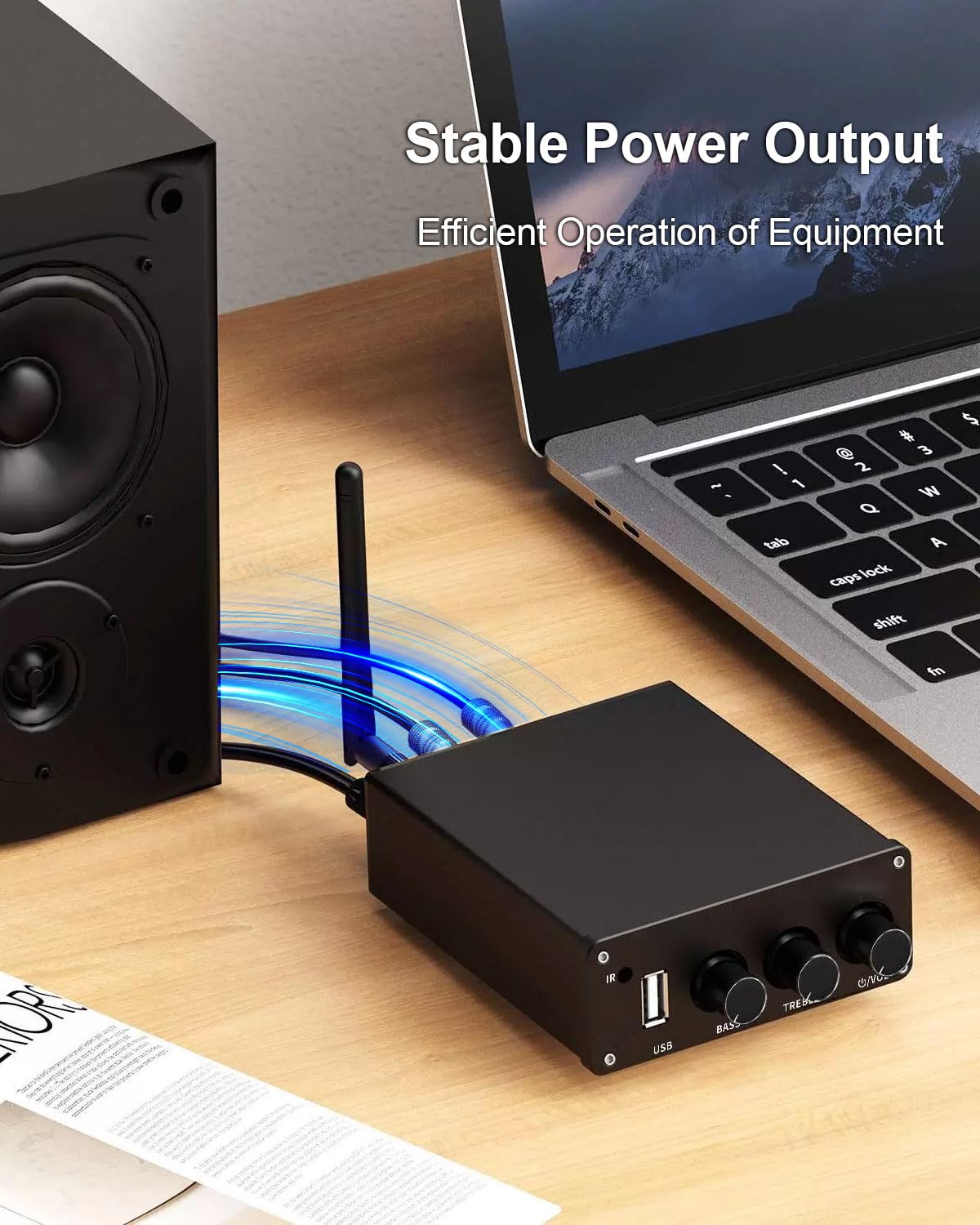 Qnbes 48V 10A power supply for V3 Mono with compact design and cooling.