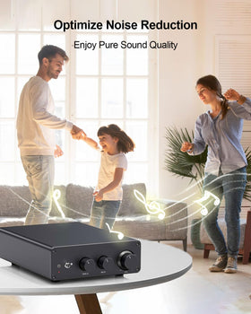 Qnbes 48V adapter provides quiet operation for home audio setups.