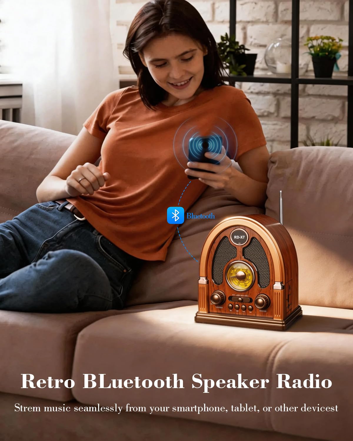 Qneye vintage radio DSP chip ensures stable, clear sound