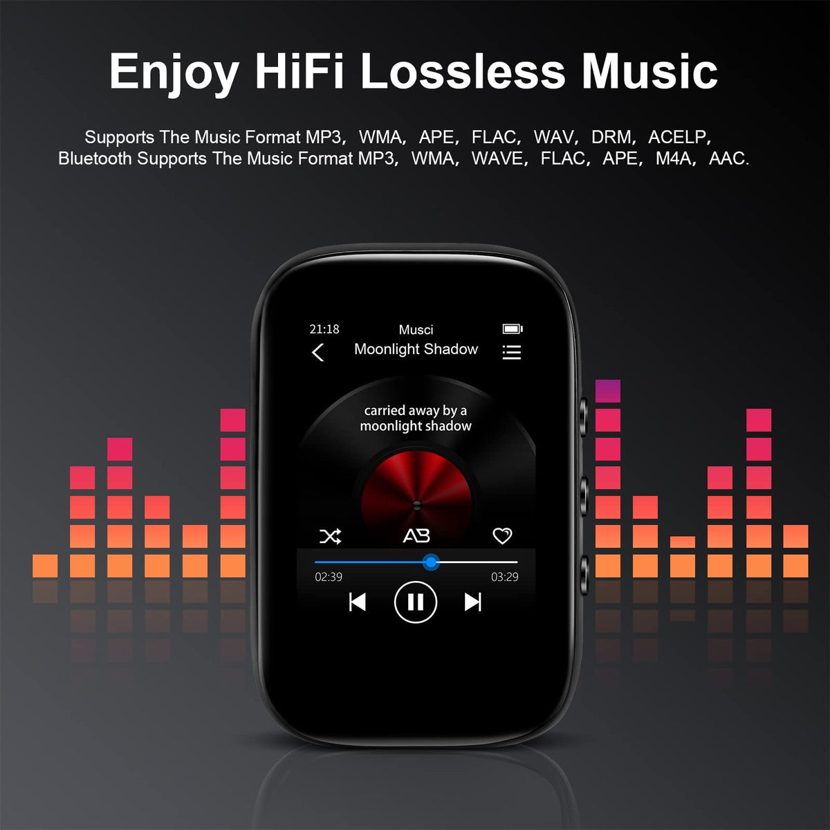 QNGEE 32GB internal memory MP3 player with micro SD support
