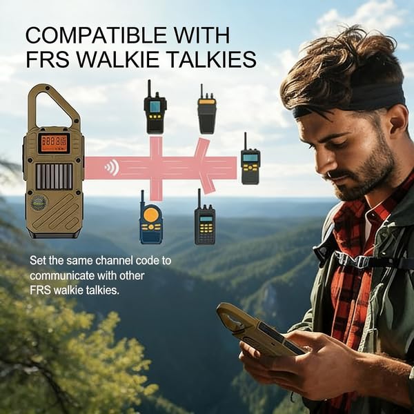 QNIGLO emergency radio LED flashlight for campsite lighting.