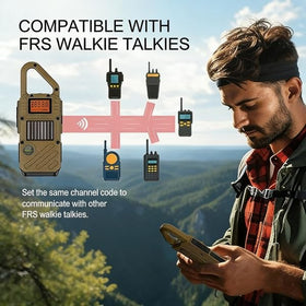QNIGLO emergency radio LED flashlight for campsite lighting.
