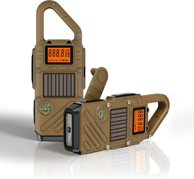 QNIGLO emergency radio with NOAA weather scan for timely alerts.