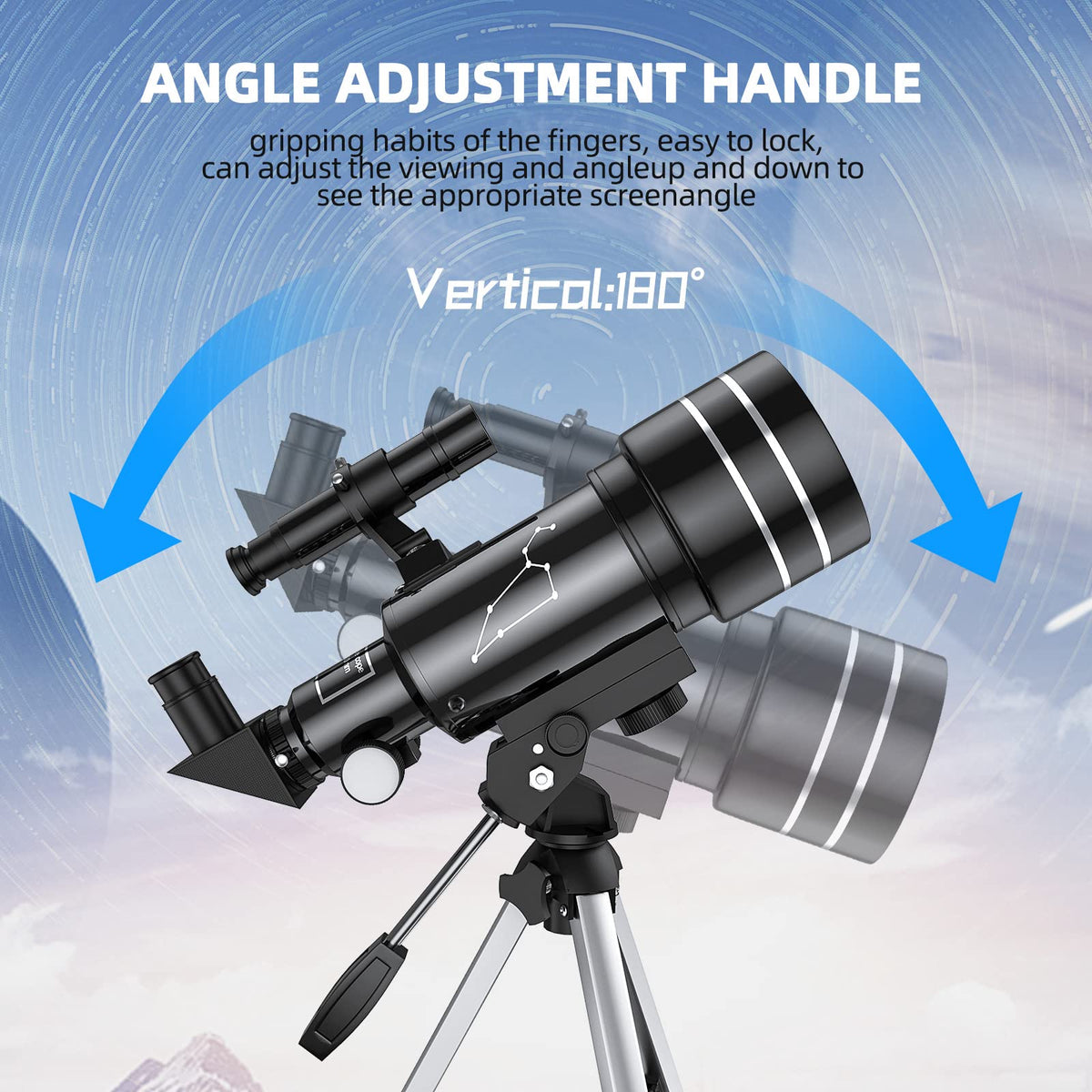qniuco eyepieces and Barlow lenses displayed to highlight magnification options