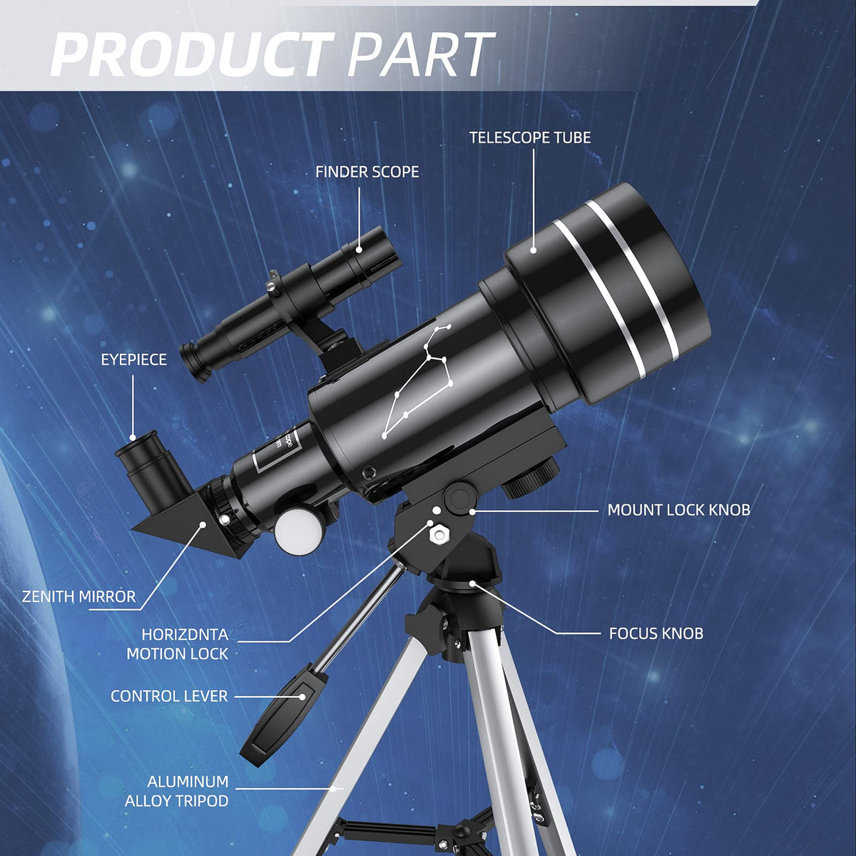 qniuco smartphone adapter attached to eyepiece demonstrating steady digiscoping