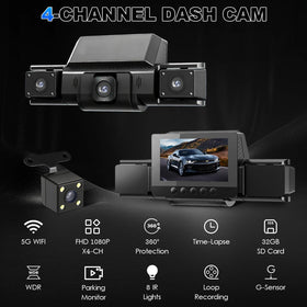 QOAK 5G WiFi dash cam with app connectivity