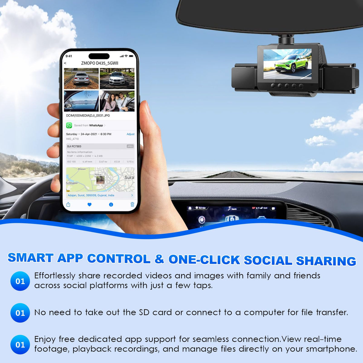 QOAK 8 IR night vision to capture clear footage in darkness