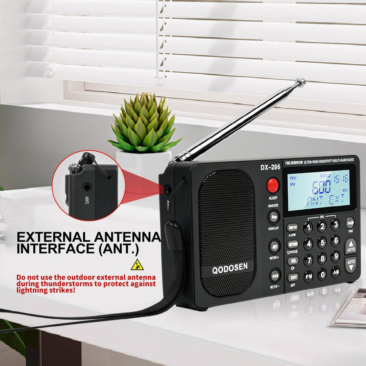 QODOSEN DX-286 portable size fits in a bag.