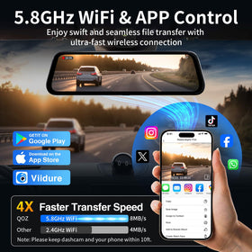 QOZ 10-inch IPS touchscreen for easy setup and control.