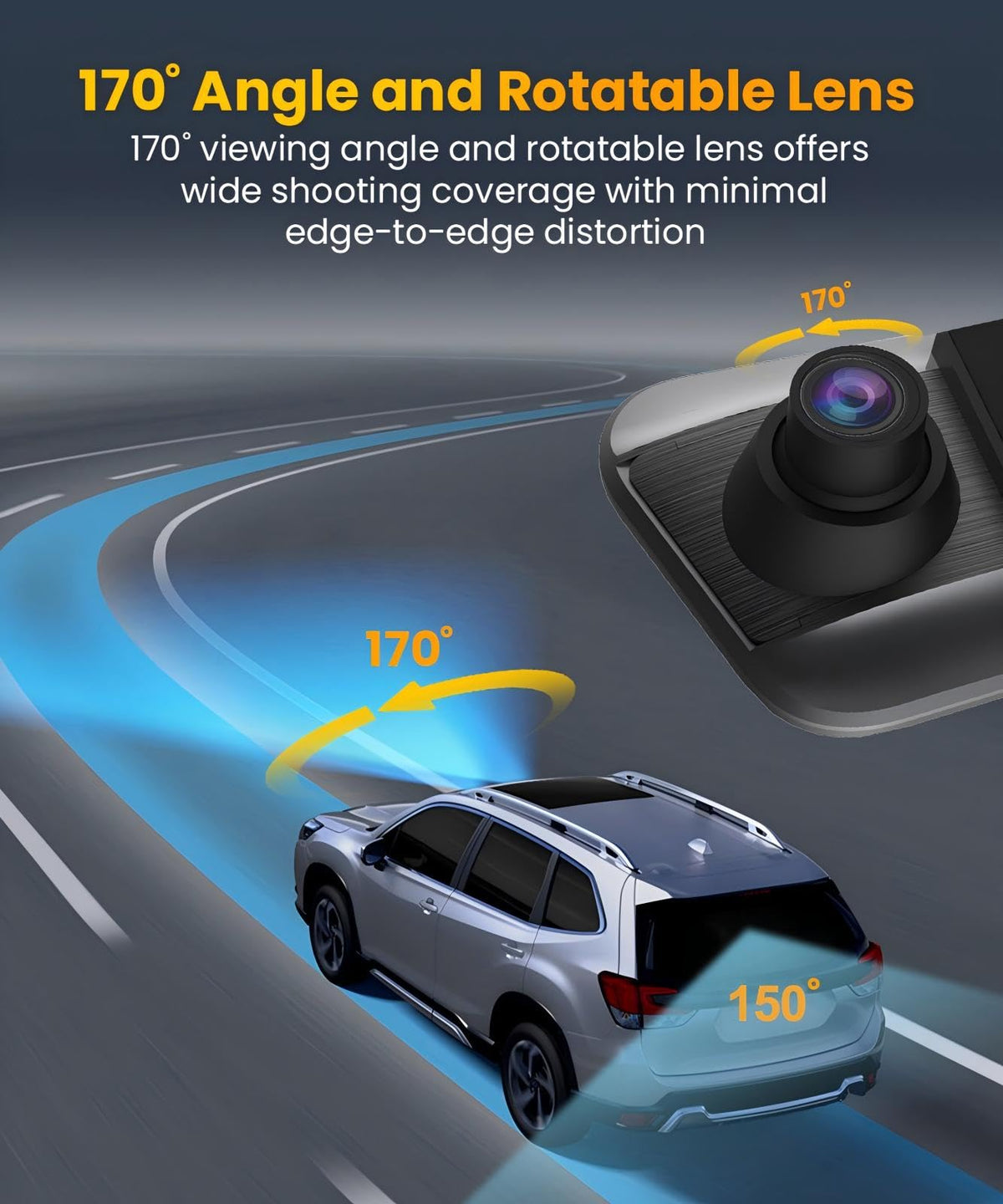 QOZ Mirror ADAS BSD/LCA features assist with safer driving decisions.