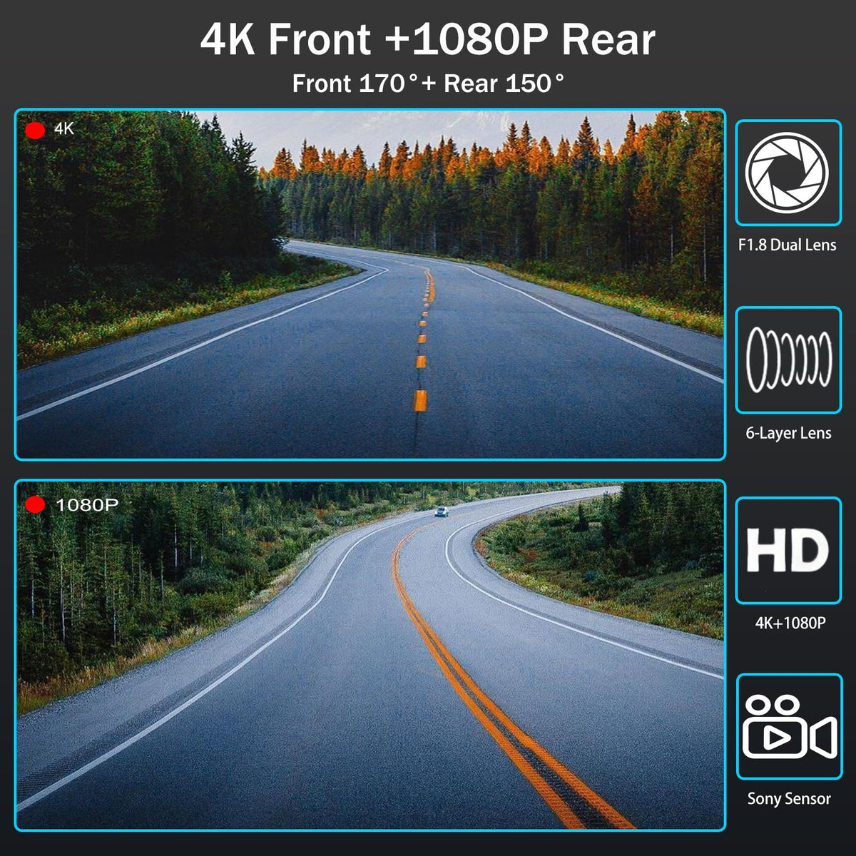 QOZ Wi-Fi app control enables quick viewing and sharing.