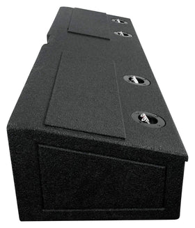 QPower Downfire Quad 8in underseat box rear view for alignment