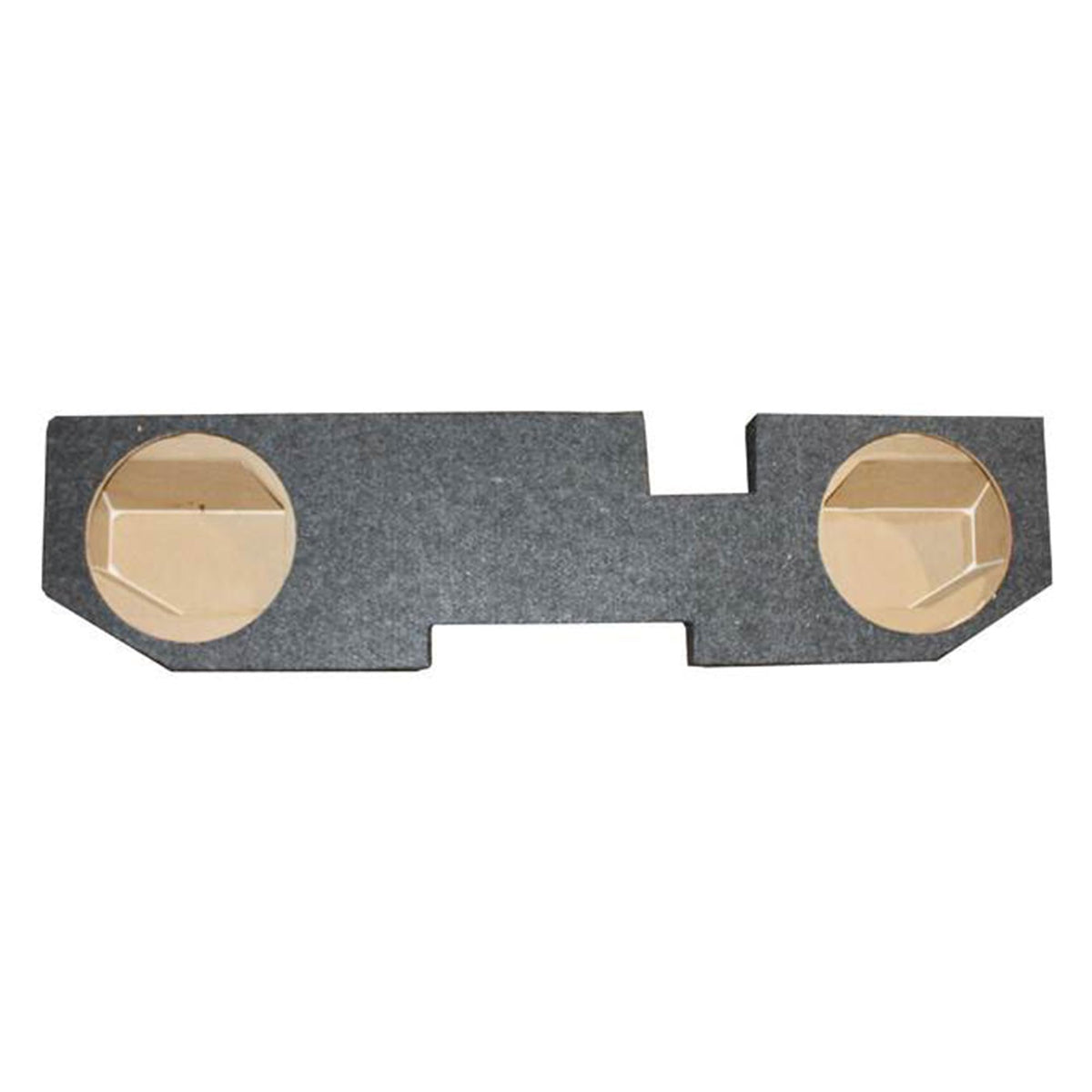 QPower dual 10in underseat subwoofer side view for enhanced bass in trucks