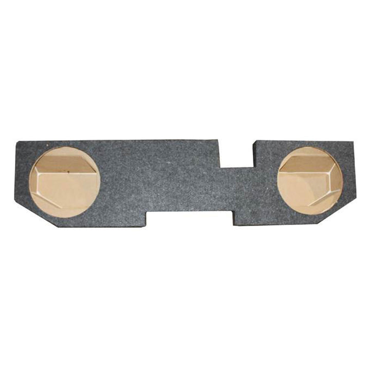 QPower dual 10in underseat subwoofer side view for enhanced bass in trucks
