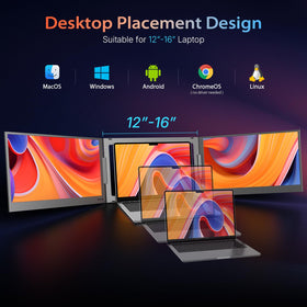 QQH dual 15-6in FHD IPS screens deliver vivid colors for coding and analysis