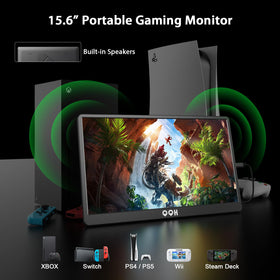 QQH portable monitor in portrait mode ideal for reading and coding