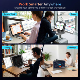 QQH portable travel-friendly monitor expands workspace anywhere you work