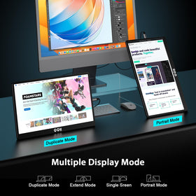 QQH second screen supports extend or duplicate mode for multitasking.