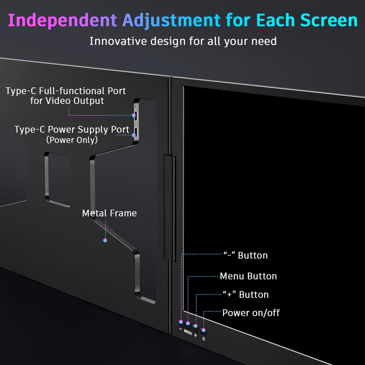 QQH Z80A aluminum alloy tri-screen emphasizes durability and premium feel.