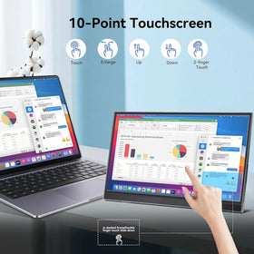 QQU ultra-slim travel display emphasizing lightweight, portable form.