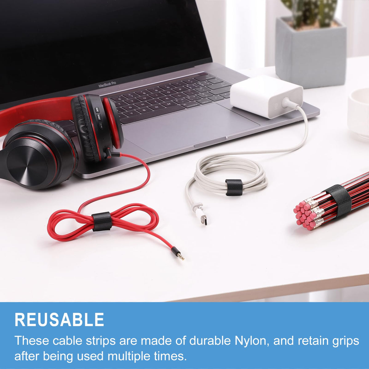 QTBLY straps in hand showing 8-inch scale and easy handling