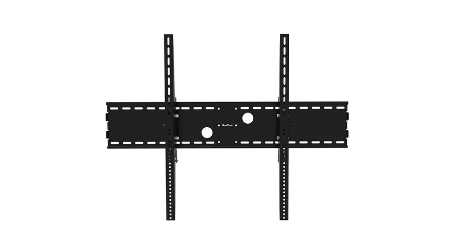 QualGear heavy-duty tilting wall mount supports 60-100 inch TVs for a slim, space-saving setup.