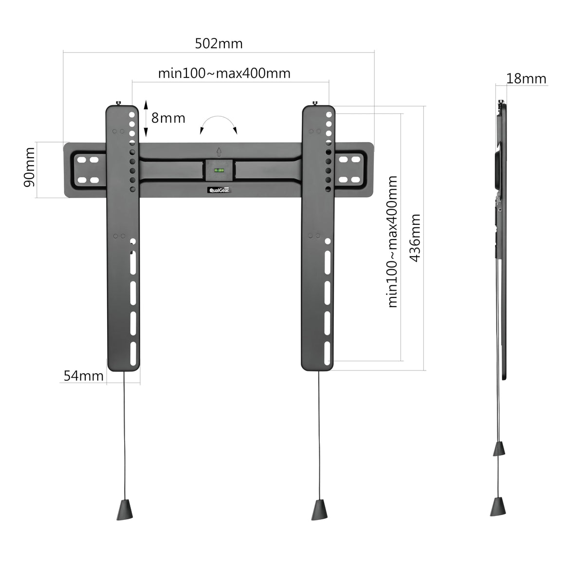 QualGear pre-sorted hardware pack laid out for faster installation benefit