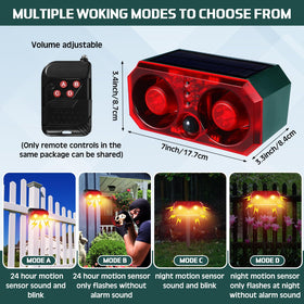 Qualirey 13-sounds option provides versatile deterrence for gardens and driveways