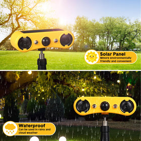 Qualirey built-in 3.7V 1200mAh battery supports long outdoor use.