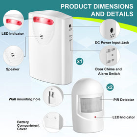 Qualirey outdoor motion sensor exposed to monitor driveways and porches.