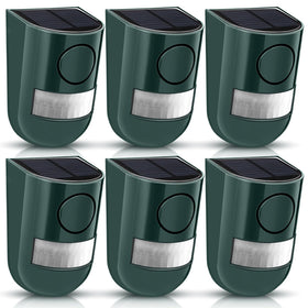 Qualirey solar siren front view for outdoor deterrence