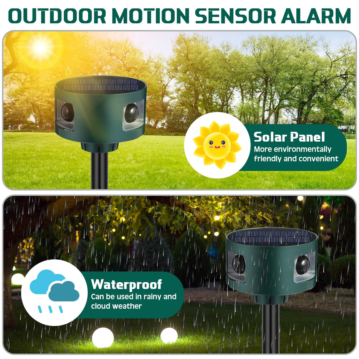 Qualirey strobe and siren demonstration illustrating loud deterrent effect