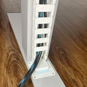 Quality Clever lifestyle home office with PivyCord hidden cables for clean workspace