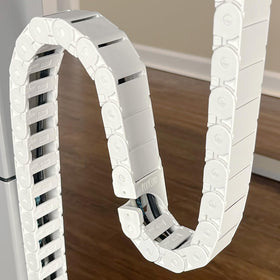 Quality Clever PivyCord beside measuring tape showing compatibility with desk travel